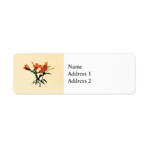 Etiqueta Grupo de Naranjas Lilies