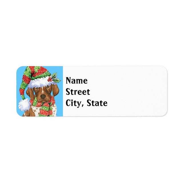 Etiqueta GSP Feliz de Howlidays (Frente)