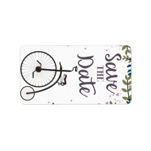 Etiqueta Guardar la fecha Penny Farthing