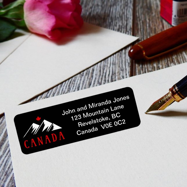 Etiqueta Guay Canada Monta hojas de arce canadienses oscura (Subido por el creador)