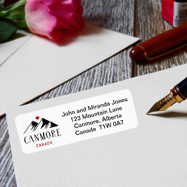 Etiqueta Guay Canmore Canada Monta hojas de arce