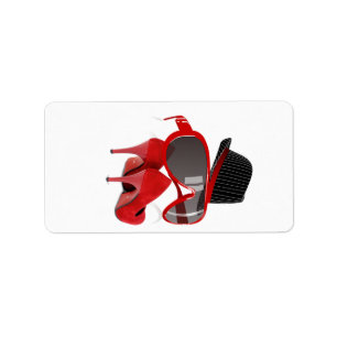 Etiqueta Guay Fashion señoras zapatos y anteojos de gorra r
