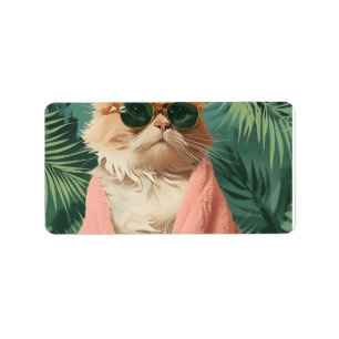 Etiqueta Guay Ginger Cat Vacaciones Vibes Estética