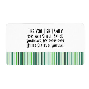 Etiqueta Guay Green Stripes