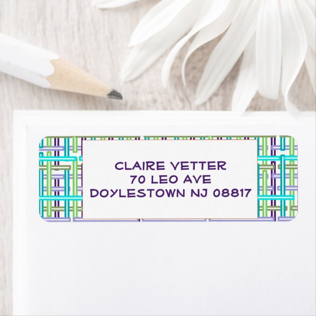 Etiqueta Guay Plaid (In situ)