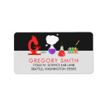 Etiqueta Guay Science Lab<br><div class="desc">Añada un toque científico a su correspondencia con las etiquetas de direcciones de Guay Science Lab diseñadas por Enchantsofisticante Design Company. Estas etiquetas incluyen un ajuste de laboratorio de ciencias completo con las cosas que usted podría necesitar para un experimento científico que incluye un microscopio, una placa de petri, zapatillas...</div>