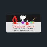 Etiqueta Guay Science Lab<br><div class="desc">Añada un toque científico a su correspondencia con las etiquetas de direcciones de Guay Science Lab diseñadas por Enchantsofisticante Design Company. Estas etiquetas incluyen un ajuste de laboratorio de ciencias completo con las cosas que usted podría necesitar para un experimento científico que incluye un microscopio, una placa de petri, zapatillas...</div>