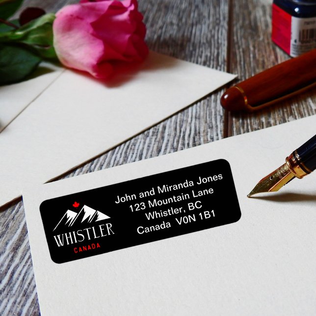 Etiqueta Guay Whistler Canada Monta la hoja de arce oscura (Subido por el creador)