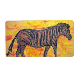 Etiqueta Guay Zebra