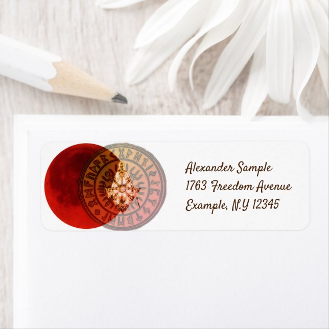 Etiqueta Guerrero masónico (In situ)