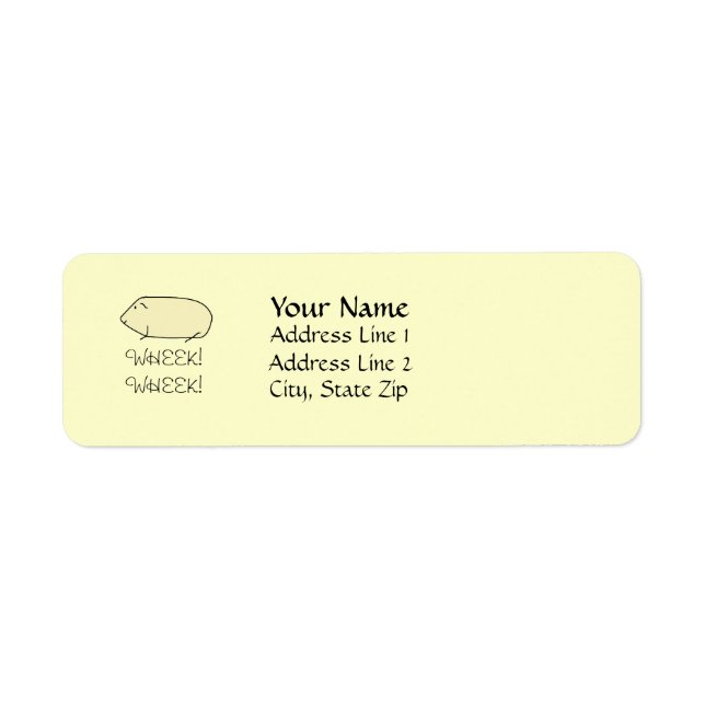 Etiqueta Guinea Pig Address Labels (Frente)
