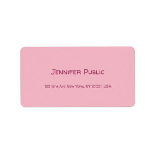 Etiqueta Guión de caligrafía Texto Elegante Llanto rosa Mod