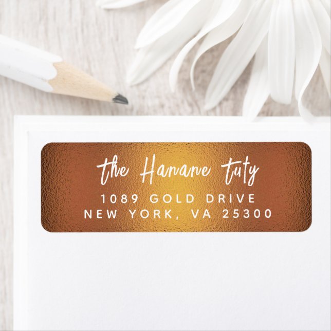 Etiqueta Guión esbozado de mano moderno simple (In situ)