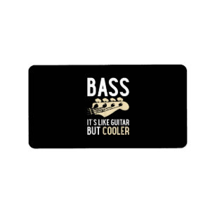 Etiqueta Guitar Lover Bass es como la guitarra pero más f