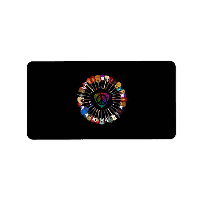 Etiqueta Guitar Lover | Variedad de guitarra (Frente)