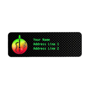 Etiqueta Guitarra Acústica Sleek