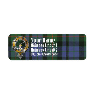 Etiqueta Gunn Tartan & Badge