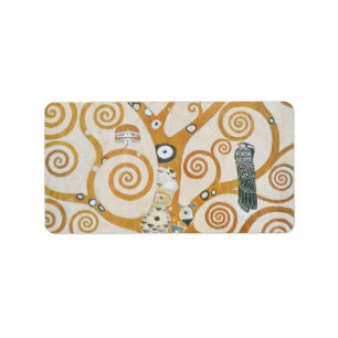 Etiqueta Gustav Klimt El Árbol De La Vida Art Nouveau