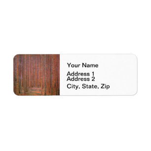 Etiqueta Gustav Klimt Fir Forest Tannenwald