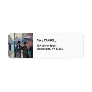Etiqueta Gustave Caillebotte - Calle de París; Día lluvioso