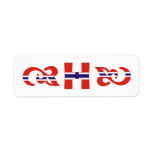 Etiqueta H Noruega Monograma