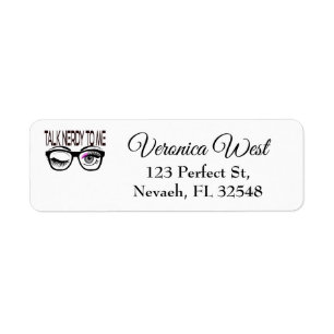 Etiqueta Hablar Nerdy A Mí Gafas Geek Winky Eye Pink