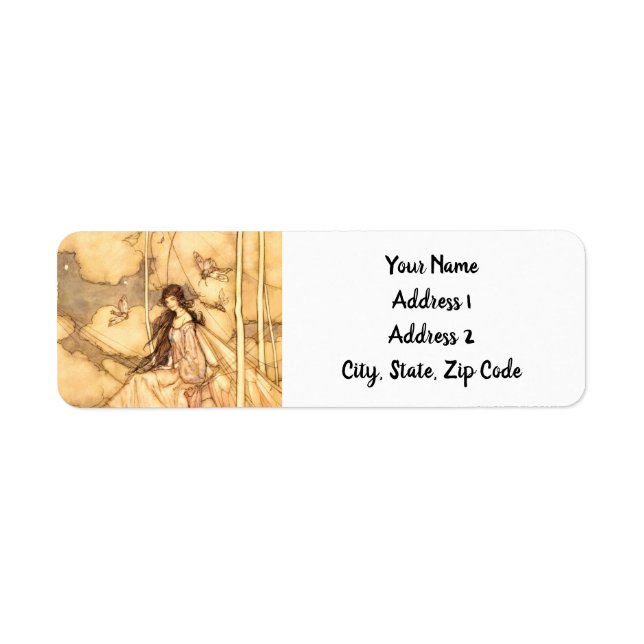Etiqueta Hada Arthur Rackham (Frente)