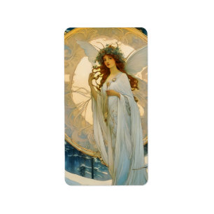 Etiqueta hadas de invierno - artístico