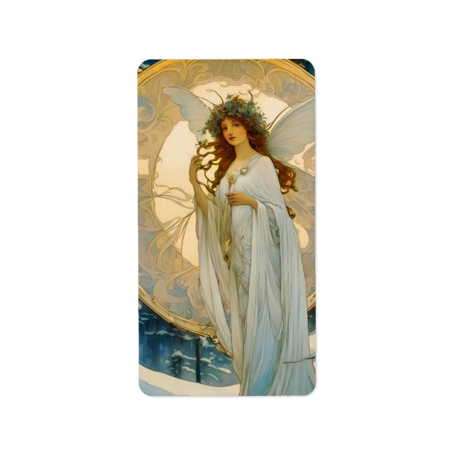 Etiqueta hadas de invierno - artístico (Frente)