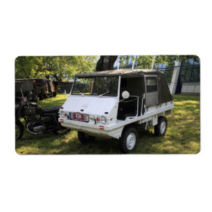 Etiqueta Haflinger de puch blanco