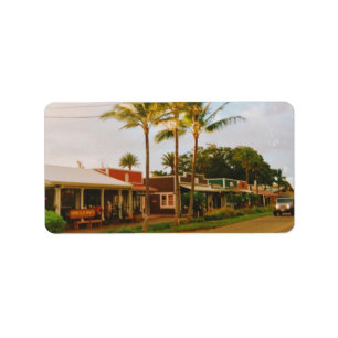 Etiqueta Haleiwa Surfer Town