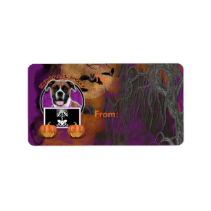 Etiqueta Halloween - apenas un Lil fantasmagórico -