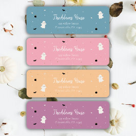 Etiqueta Halloween Baby Shower Calabaza Pequeño regreso