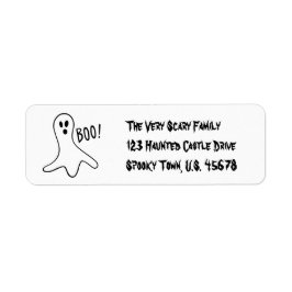 Etiqueta Halloween Boo Address Labels by RoseWrites