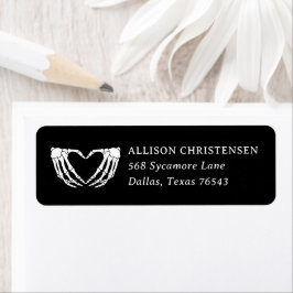 Etiqueta Halloween Bridal Shower Return Address