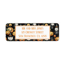 Halloween de calabazas y monstruos