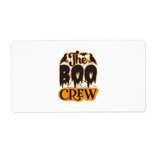 Etiqueta Halloween El Equipo De Boos
