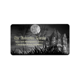 Etiqueta Halloween espeluznante