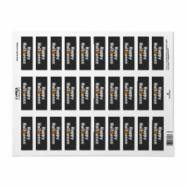 Etiqueta Halloween feliz calabaza tácular Jack-lantern