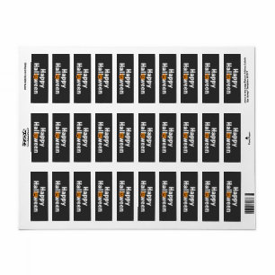 Etiqueta Halloween feliz calabaza tácular Jack-lantern