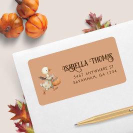 Etiqueta Halloween Goose Kids Birday Fiesta Dirección de de