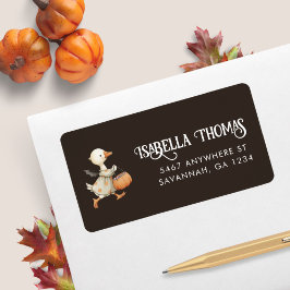 Etiqueta Halloween Goose Kids Birday Fiesta Dirección de de