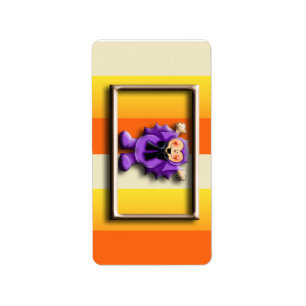 Etiqueta Halloween Hershey Miniatura Candy Wrapper Labs