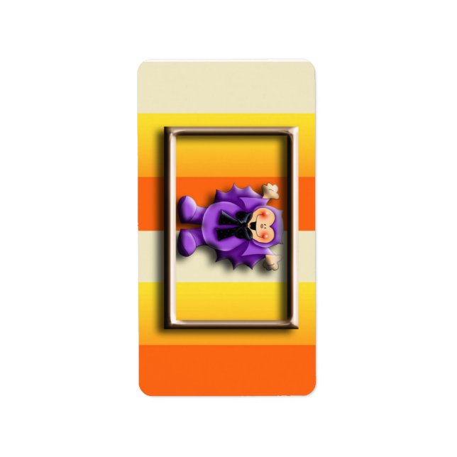 Etiqueta Halloween Hershey Miniatura Candy Wrapper Labs (Frente)