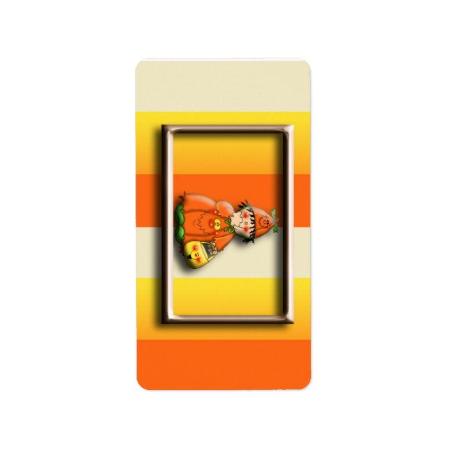 Etiqueta Halloween Hershey Miniatura Candy Wrapper Labs (Frente)