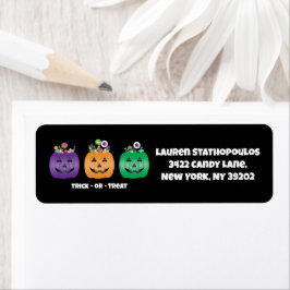 Etiqueta Halloween Jack O Lantern Candy