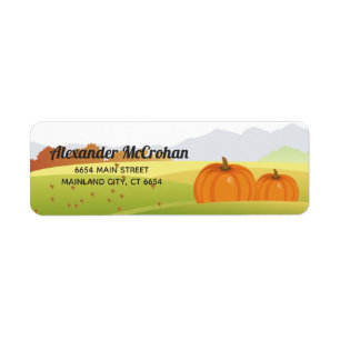 Etiqueta Halloween Little Pumpkin Return Address