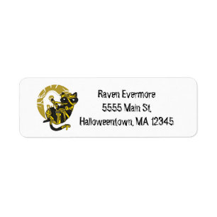 Etiqueta Halloween Mummy Cat