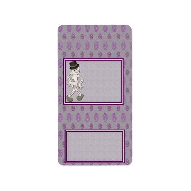 Etiqueta Halloween Skeleton Hershey Ministra Candy Wrapper (Frente)