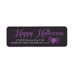 Etiqueta Halloween Spider
